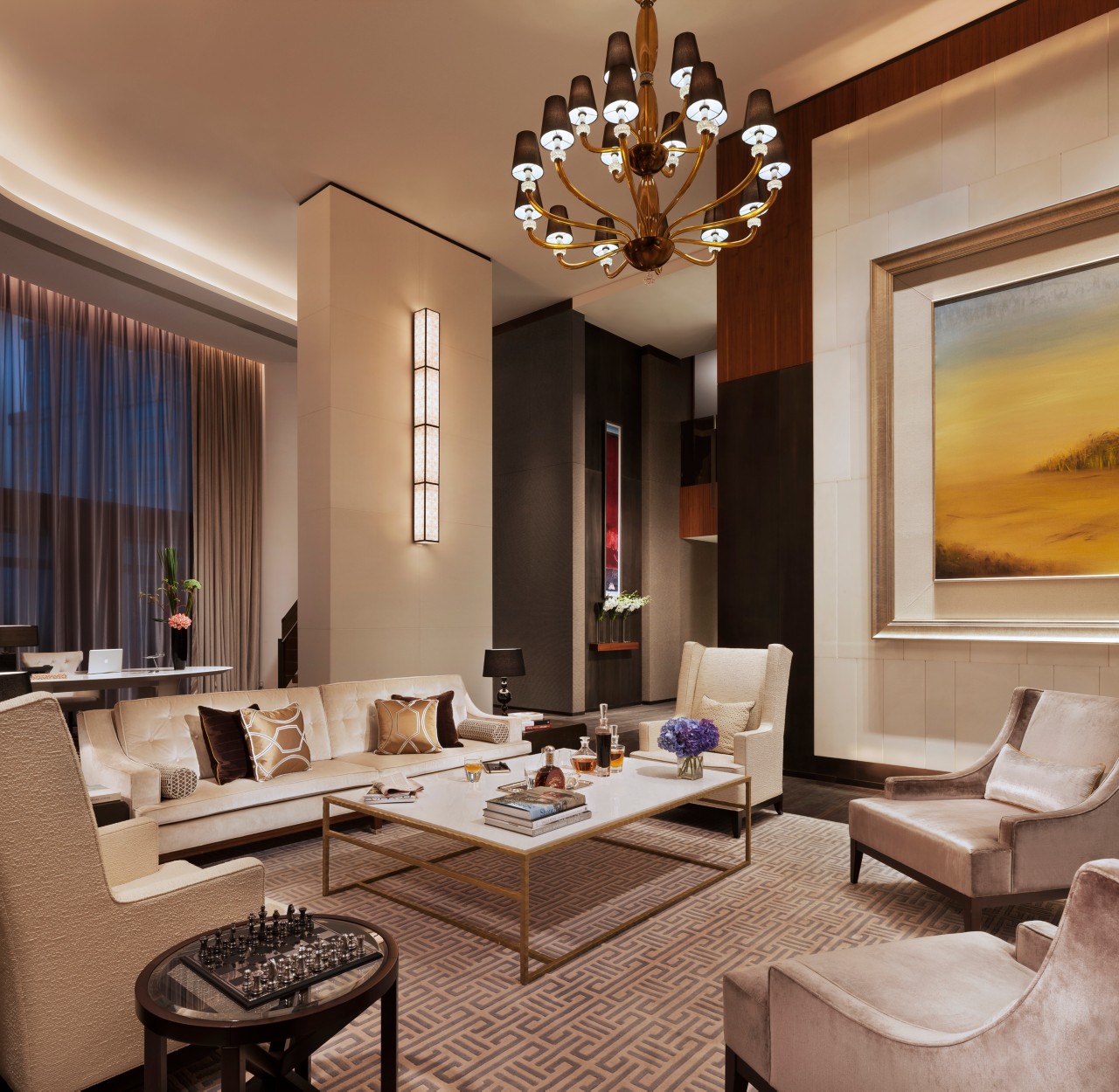 The Langham Shanghai Xintiandi hotel exterior night view
