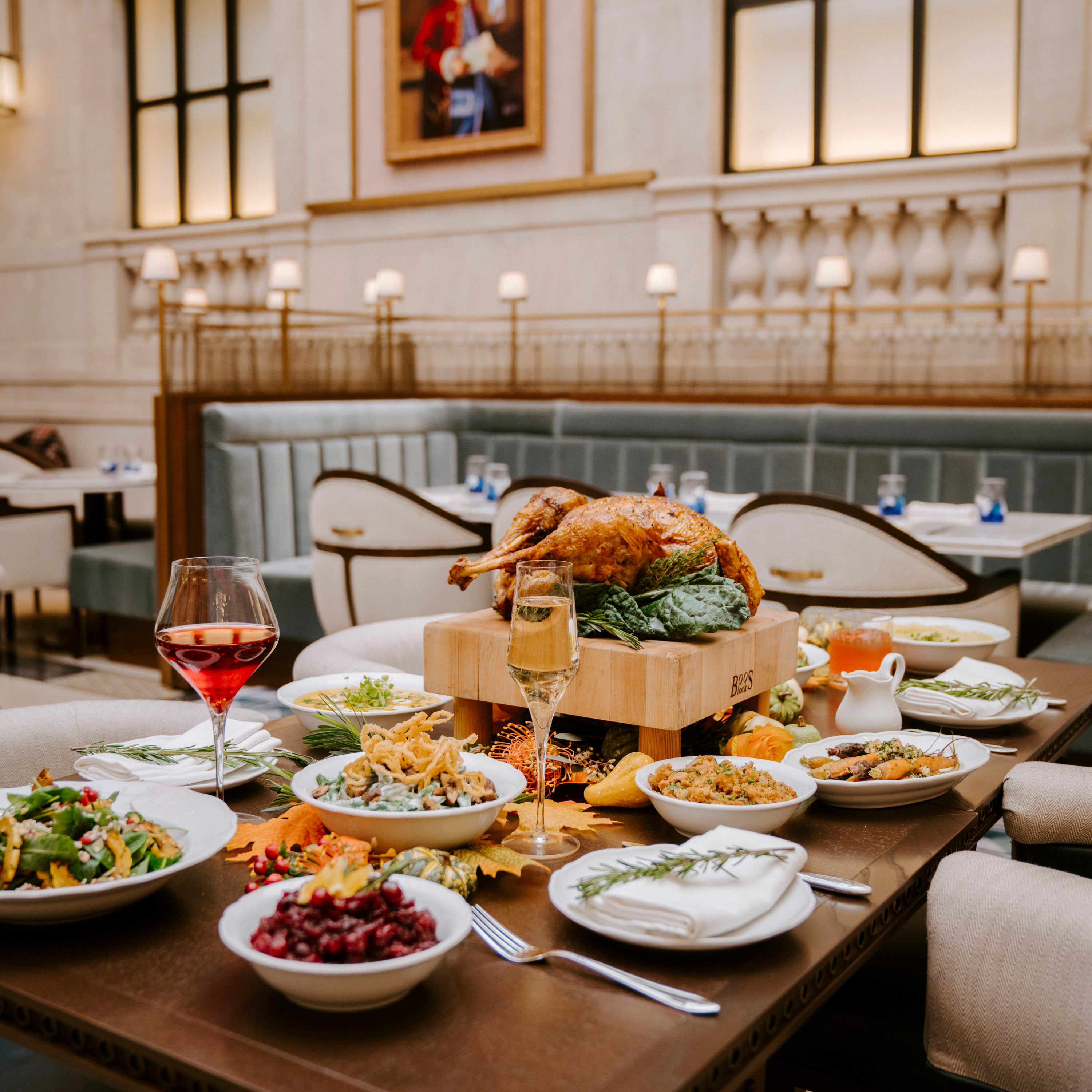 Gather family and friends for a bountiful family-style meal in Grana.