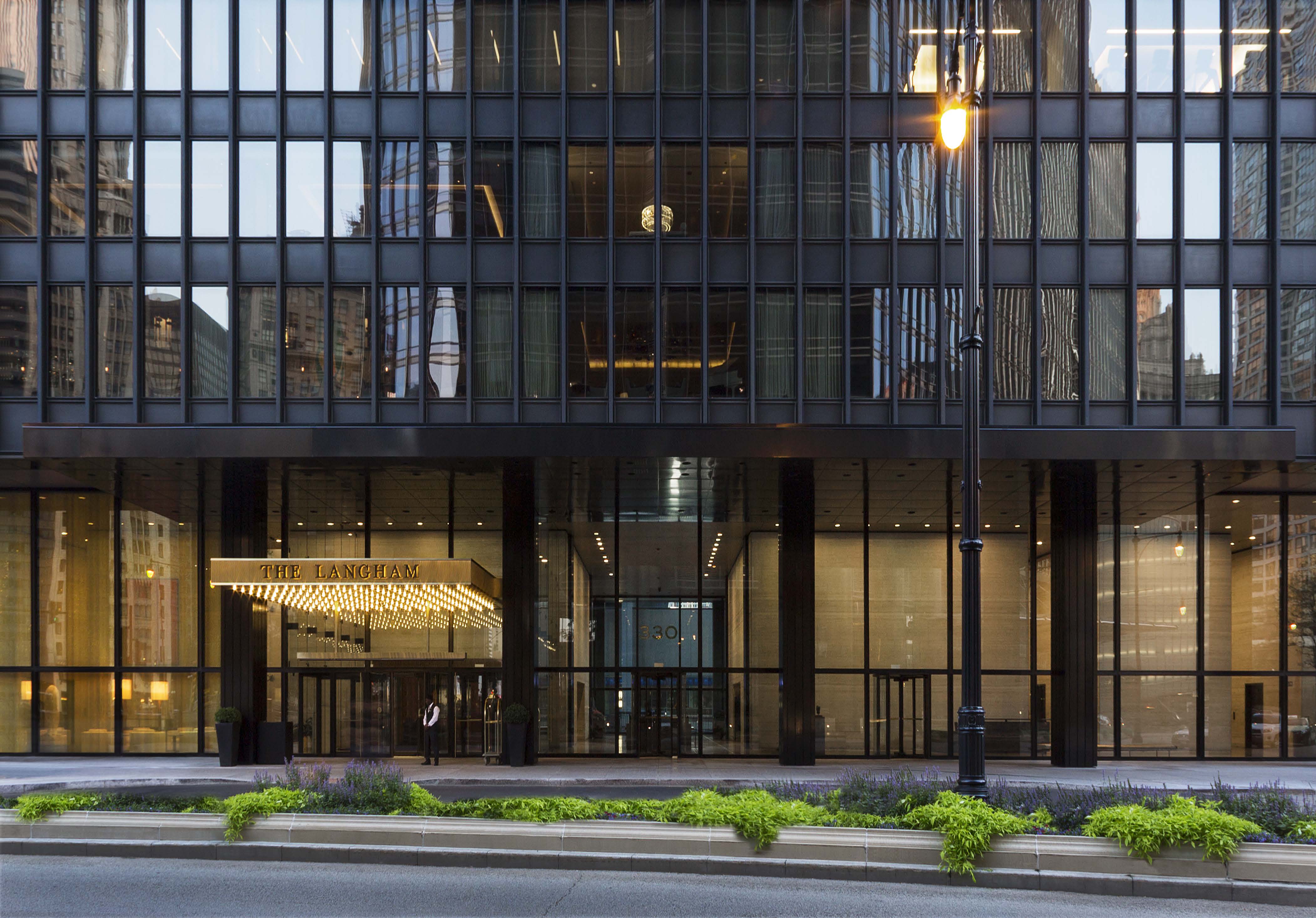 The Langham Chicago hotel Exterior night view