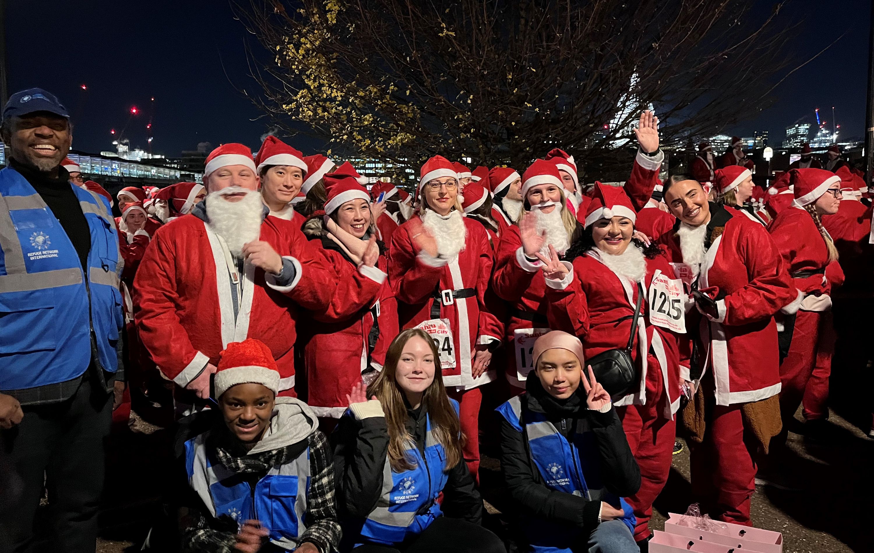 Langham London Santa Run Refuge UK