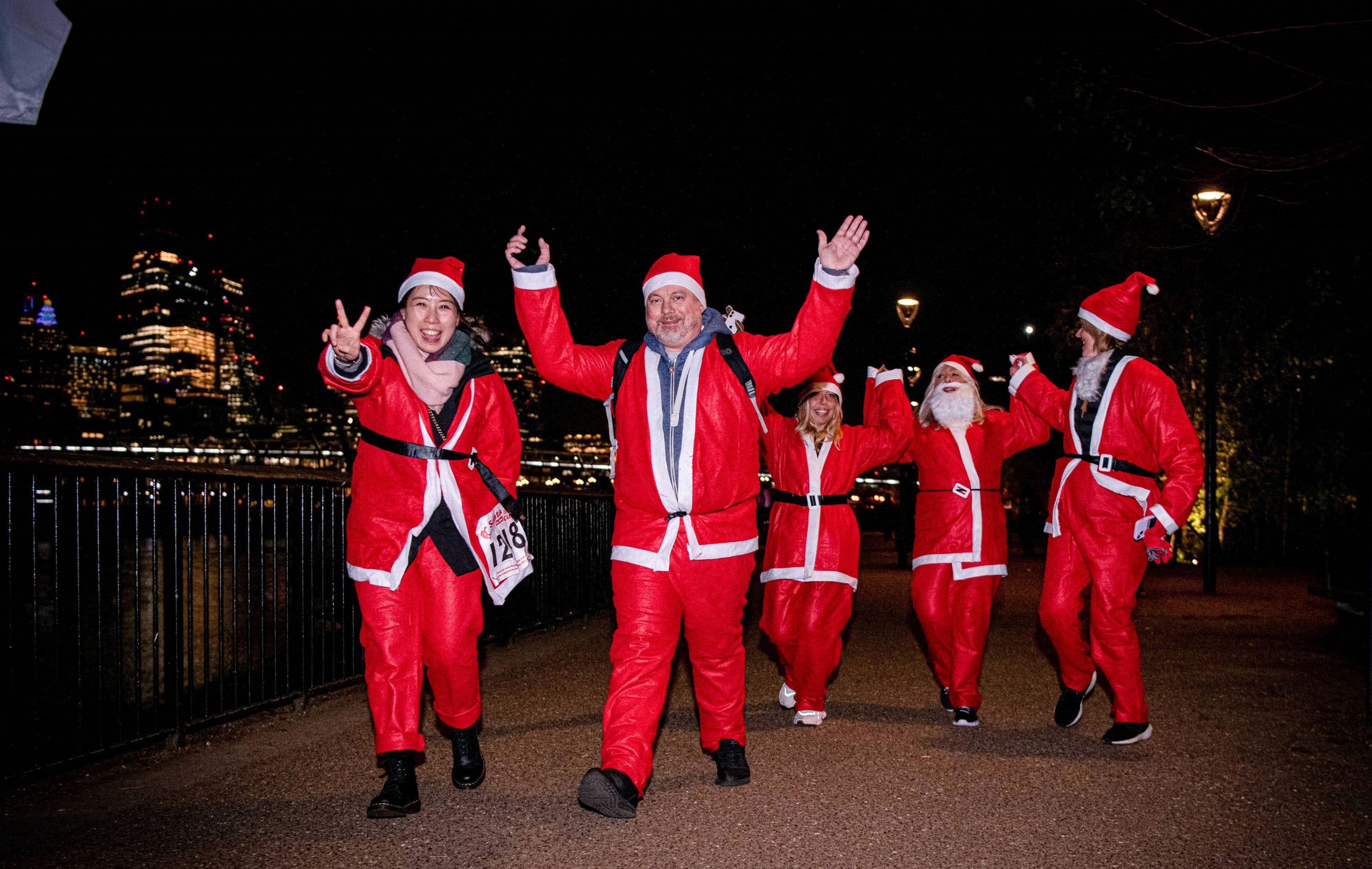 Langham London Santa Run Refuge UK