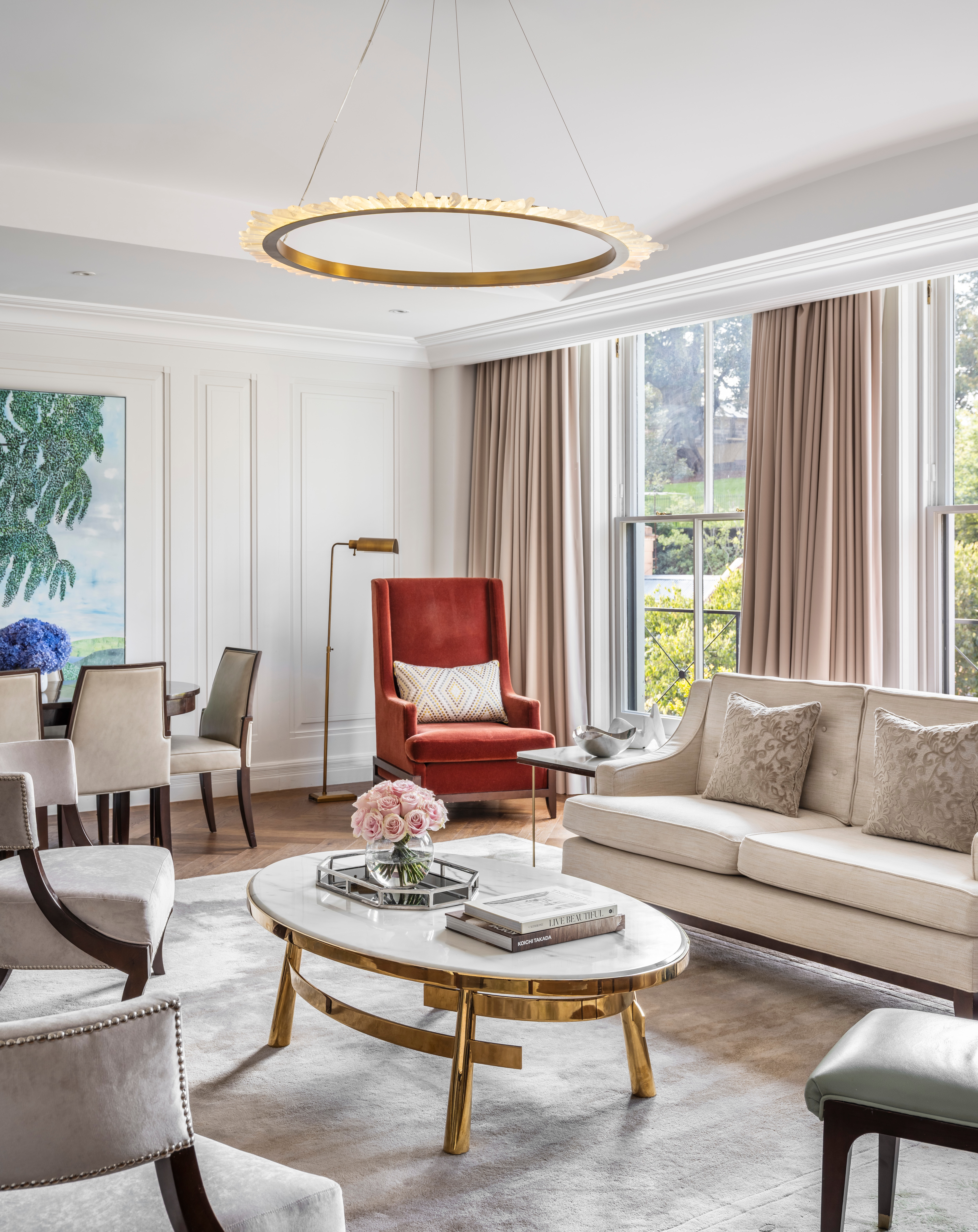The Langham Sydney Luxury Hotel The Observatory Suite Living Room